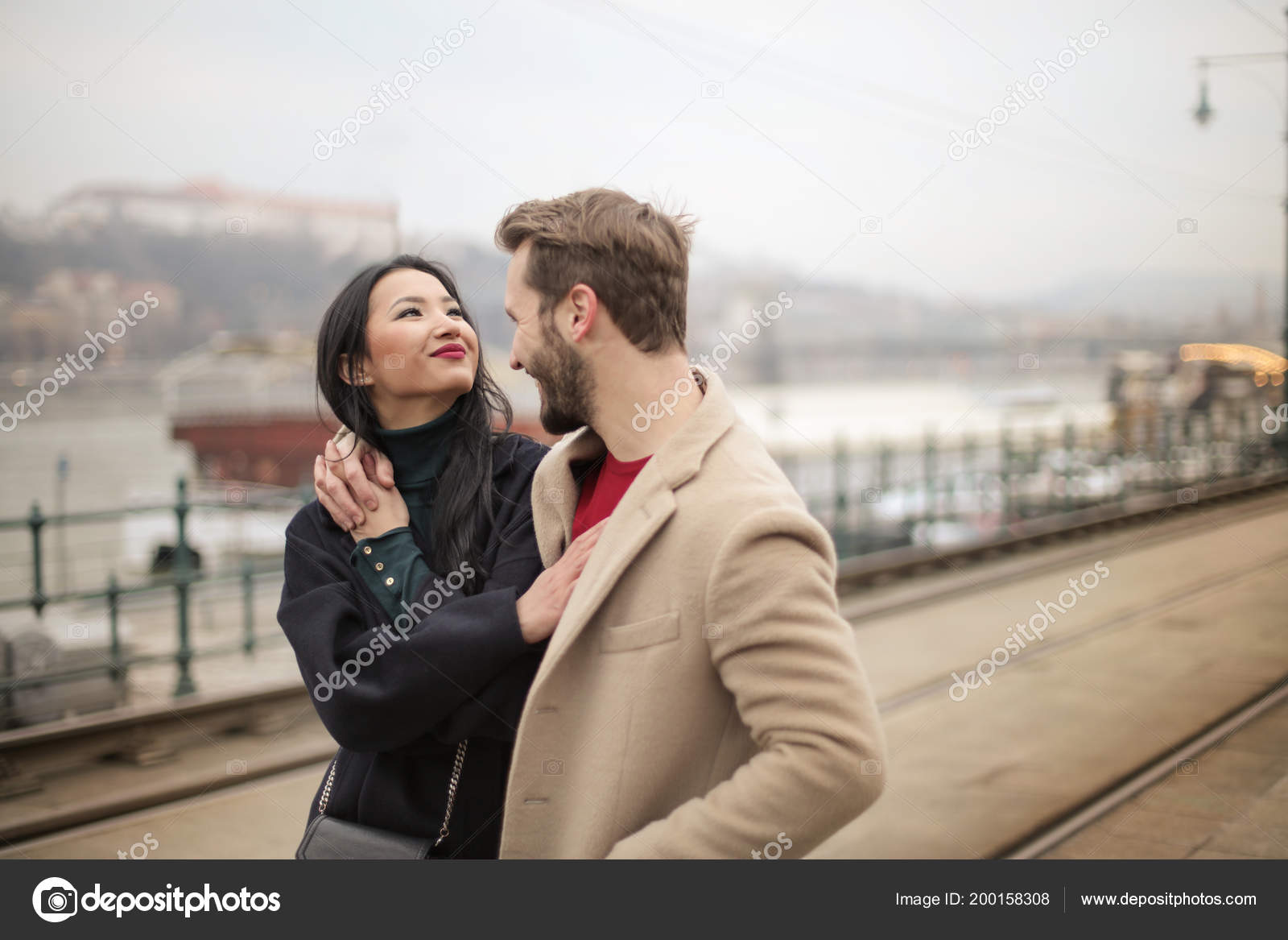 Young european couple