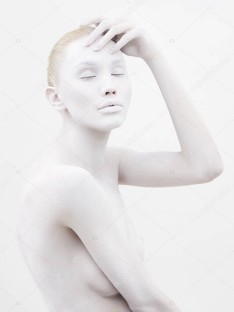 Güzel Çıplak Bir Kadın Güzel Çıplak Kız Beyaz Vücut Resimlerini Stok fotoğrafçılık