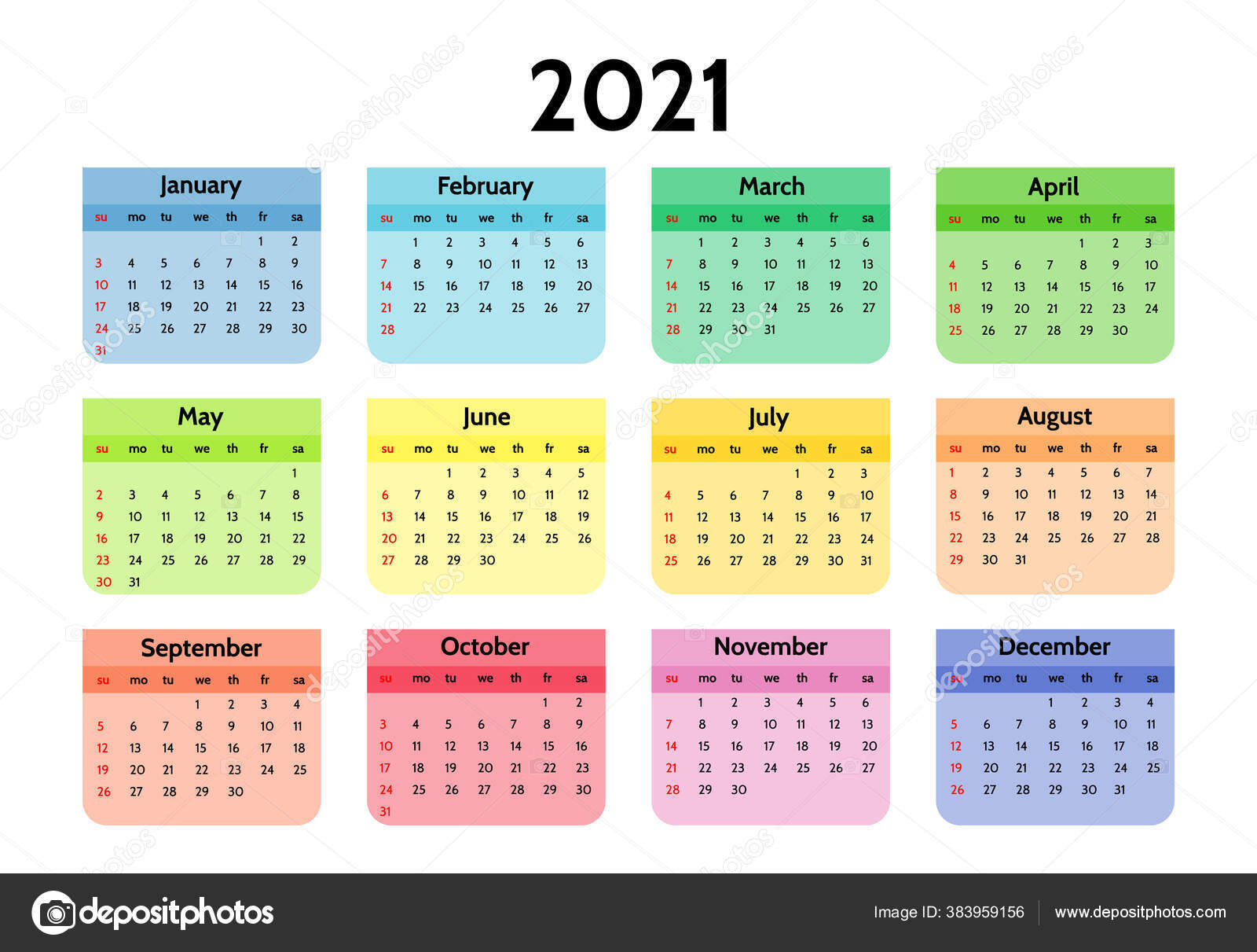 Поздравление Календарь 2021