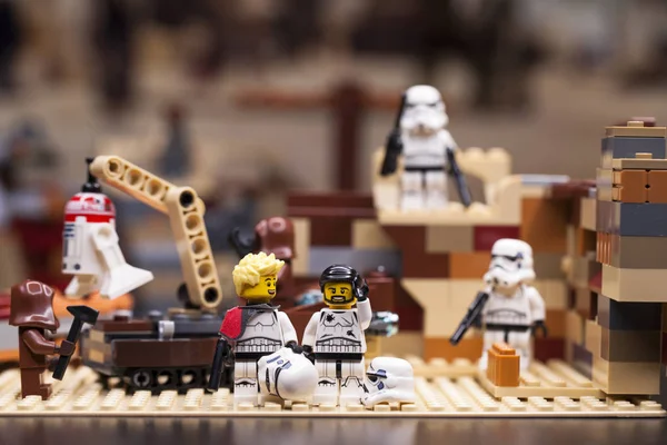 Россия Апреля 2018 Конструктор Lego Звездные Войны Эпизод Отряд Штурмовиков — стоковое изображение Россия Апреля 2018 Конструктор Lego Звездные Войны Эпизод Отряд Штурмовиков — стоковое фото