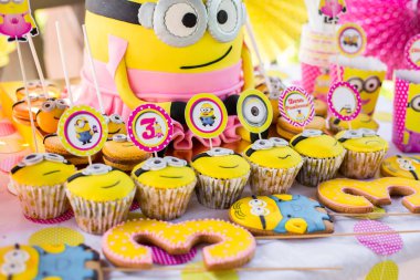 Kölelerinin Tema tatlı Doğum günü şeker bar dekorasyon