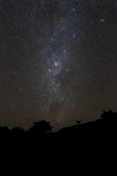 Mliky Way View Night Sky Bali Island — Stock Photo, Image