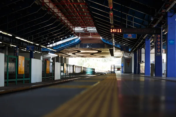 Lege Lrt Station Ergens Kuala Lumpur — Stockfoto