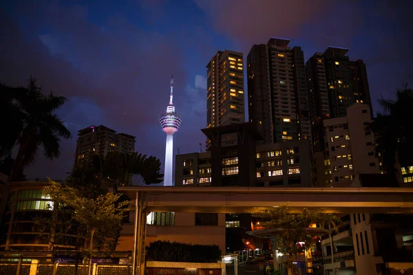 Kuala Lumpur Malaysia 13Th February 2018 Kuala Lumpur Night Streets — Stock Photo, Image