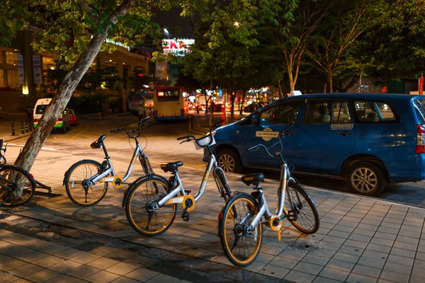 Kuala Lumpur Malaisie Février 2018 Kuala Lumpur Nuit Rue Avec — Photo