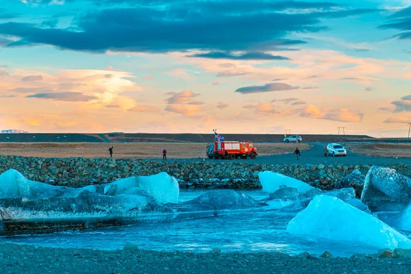 Paisagem Natural Incrível Maior Geleira Ilha Islândia Inverno — Fotografia de Stock