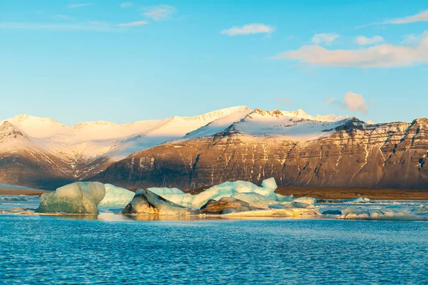 Величезний Природний Ландшафт Найбільший Льодовик Острові Ісландії Взимку — стокове фото