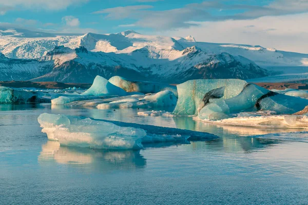 Incredibile Paesaggio Naturale Più Grande Ghiacciaio Dell Isola Islanda Inverno — Foto Stock