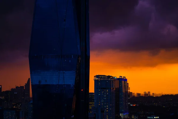 Elegante Edificio Construcción Rascacielos 117 Atardecer Hermosas Vistas Los Paisajes —  Fotos de Stock