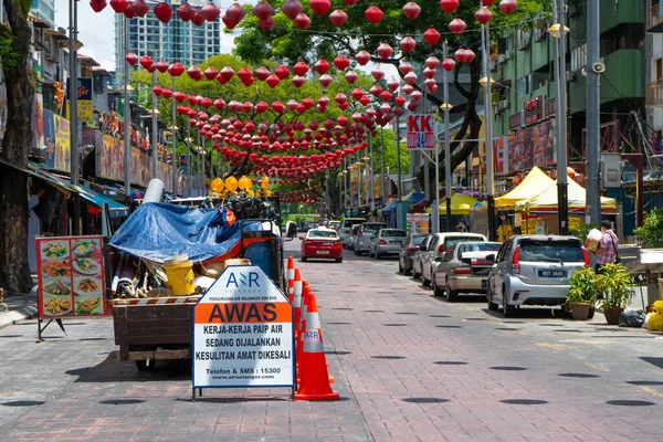 Jalan Alor Voedsel Straat Kuala Lumpur Vrachtwagen Van Het Bedrijfsvoertuig — Stockfoto