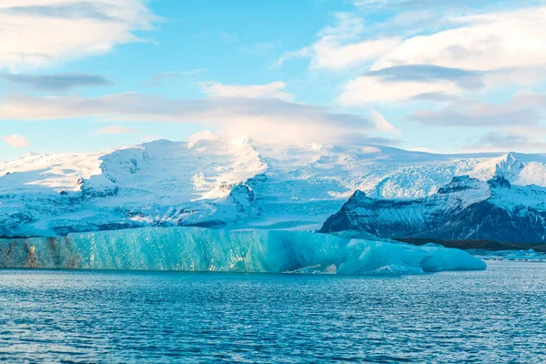 Paisagem Natural Incrível Maior Geleira Ilha Islândia Inverno — Fotografia de Stock