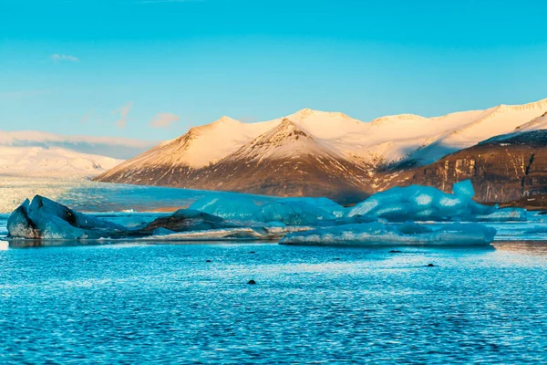 Paisagem Natural Incrível Maior Geleira Ilha Islândia Inverno — Fotografia de Stock