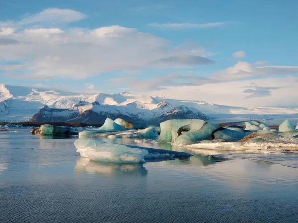 Paisagem Natural Incrível Maior Geleira Ilha Islândia Inverno — Fotografia de Stock