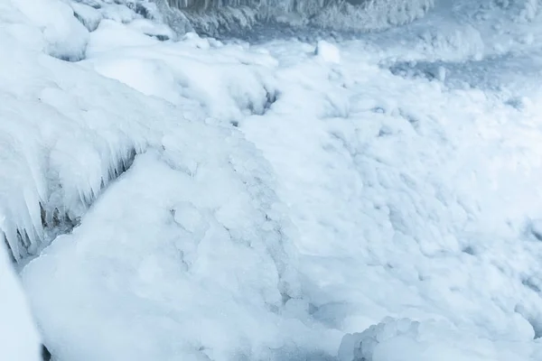 Hegyek Jéggel Fagyva Télen Föld Köveket Jég Borítja — Stock Fotó