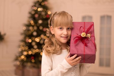 Sabah küçük bir kız Noel Baba 'nın Noel hediyesini ağacın altında buldu..