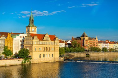 Ulusal Çek besteci Bedrich Smetana Müzesi Eski Şehir 'in eski su tesislerinin inşaatında yer aldı. Prag manzarası.