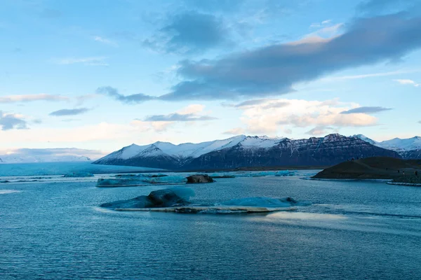 Paisagem Natural Incrível Maior Geleira Ilha Islândia Inverno — Fotografia de Stock