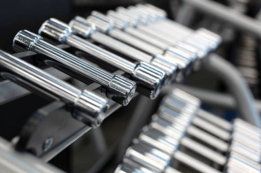 Spor salonundaki dambıllar..