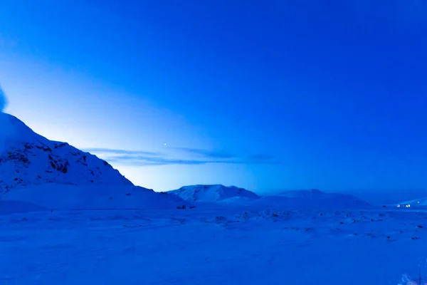 Paisagem Montanha Pré Amanhecer Islândia Luz Incomum — Fotografia de Stock