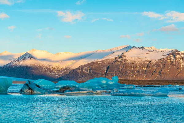 Ongelooflijk Natuurlijk Landschap Grootste Gletsjer Het Eiland Ijsland Winter — Stockfoto