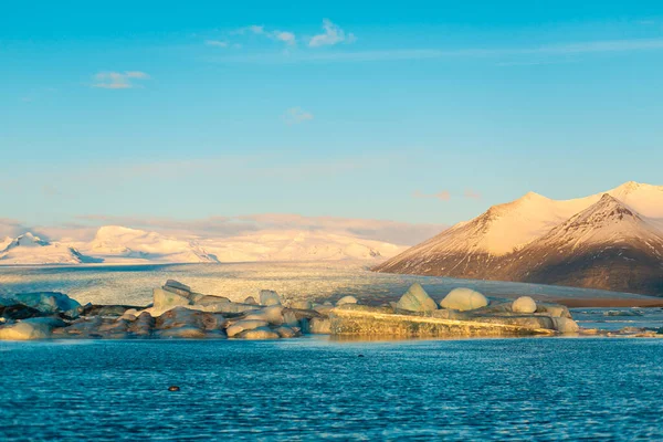 Incredibile Paesaggio Naturale Più Grande Ghiacciaio Dell Isola Islanda Inverno — Foto Stock