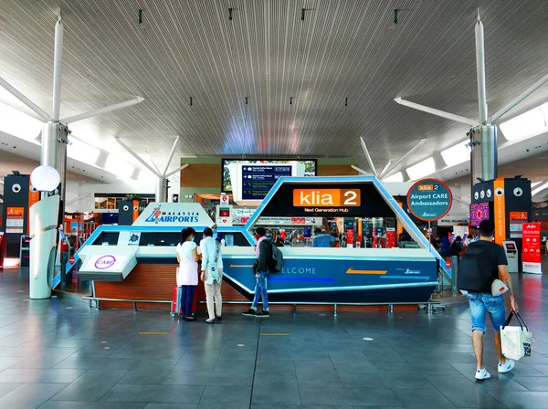 Deserted Airport Terminal Building Kuala Lumpur Pandemic Coronavirus 2020 Kuala — Stock Photo, Image