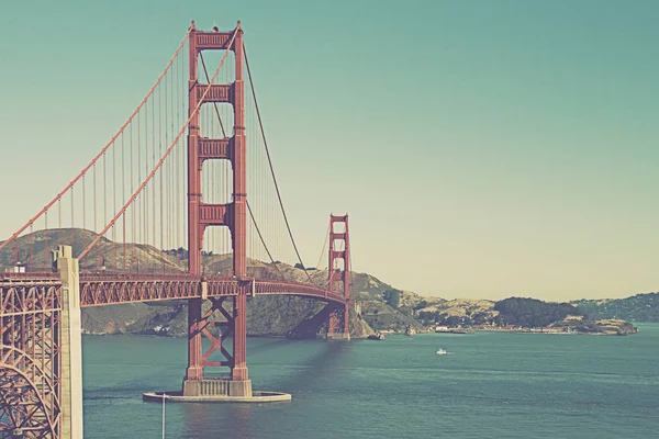 San Francisco Ünlü Golden Gate Köprüsü San Francisco Abd Vintage — Stok fotoğraf