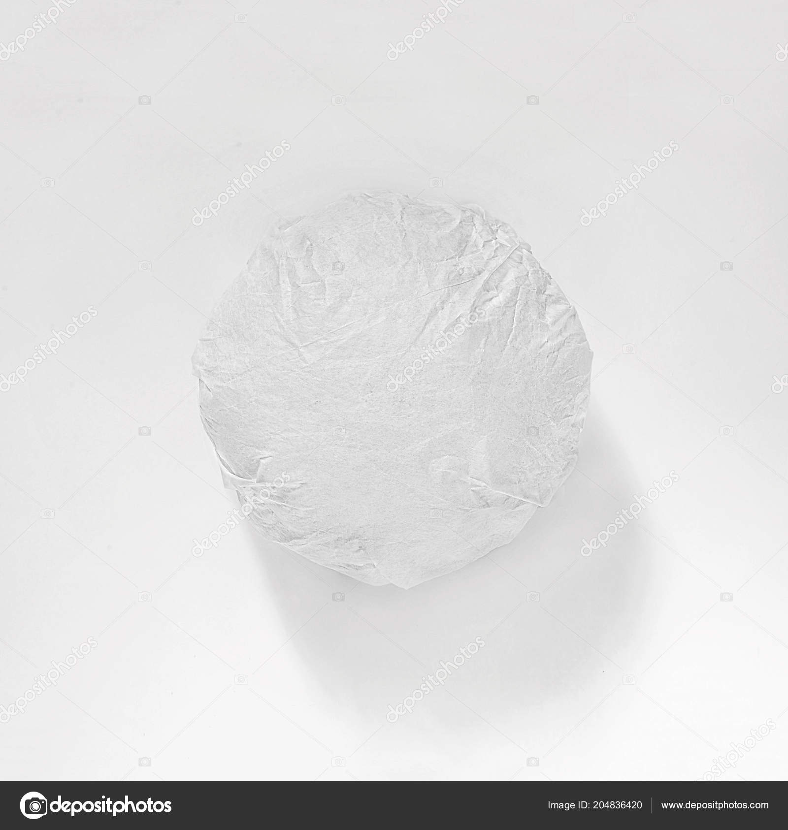 Download Classic Burger Packed Wrapping Paper White Background Top View Stock Photo Image By C R Studio 204836420