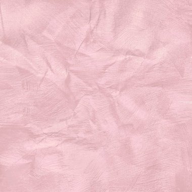 Buruşuk pembe pastel renk kağıt doku arka planı için.