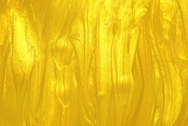 Liquid Acrylic Luxury Golden Texture — Stock Photo, Image