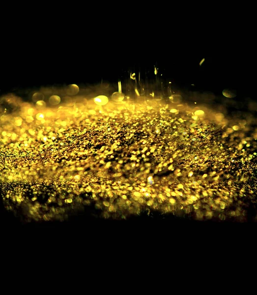 Abstract Golden Lights Glitter Background — Stock Photo, Image