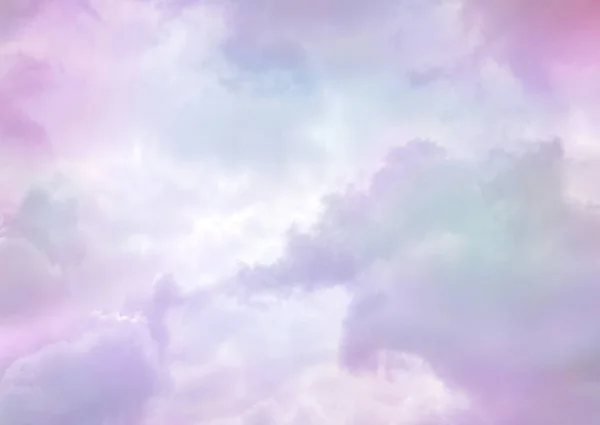 天堂云背景在柔和的柔和色彩 — 图库照片#