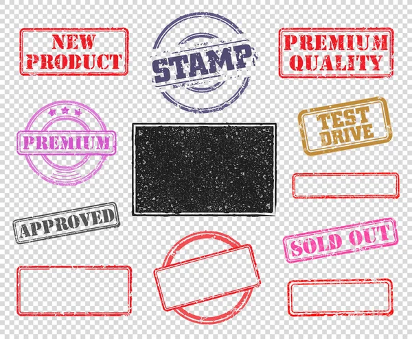 Set van rubber stamps — Stockvector