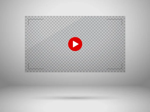 Video screen illustration — Stock Vector