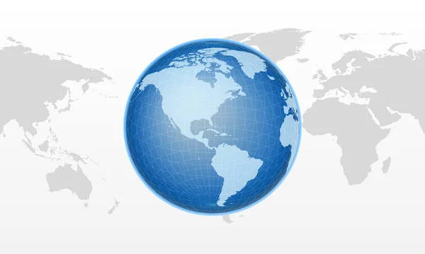 Realistic globe shape — Stock Vector