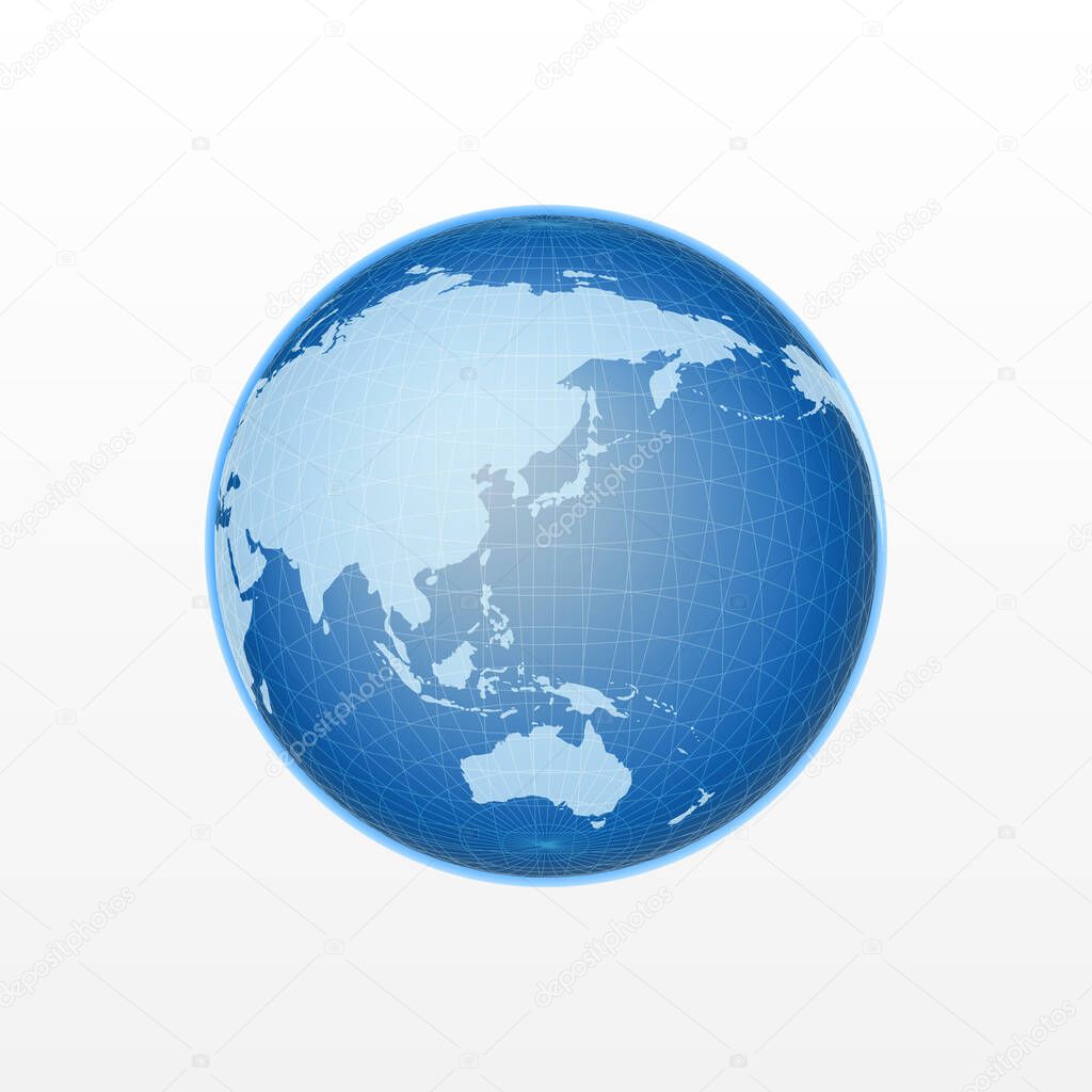 Realistic globe shape