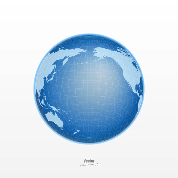 Forma realista del globo — Archivo Imágenes Vectoriales