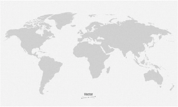 世界地図の様式化 — ストックベクタ