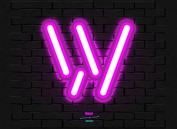 Vektor Neon Letter — Stockvektor