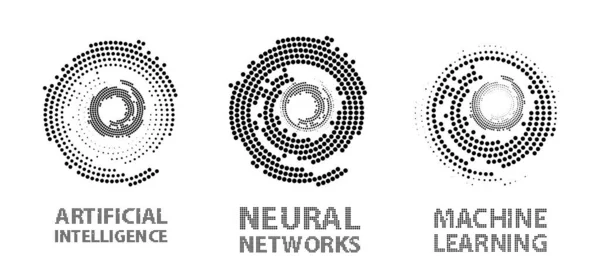 神经网络标识公司 — 图库矢量图片#