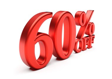 % 60 'ı beyaz olmak üzere 3 boyutlu kelimeler. 3d oluşturma