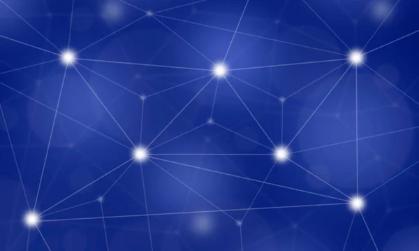 Abstract Technologie Concept Blauwe Achtergrond Met Gebogen Lijnen — Stockfoto