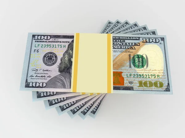 Montón Dinero Dólares Finanzas Conceptuales — Foto de Stock