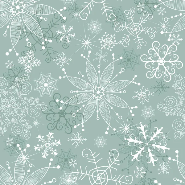 Pastel verde invierno sin costuras patrón de Navidad Gráficos vectoriales