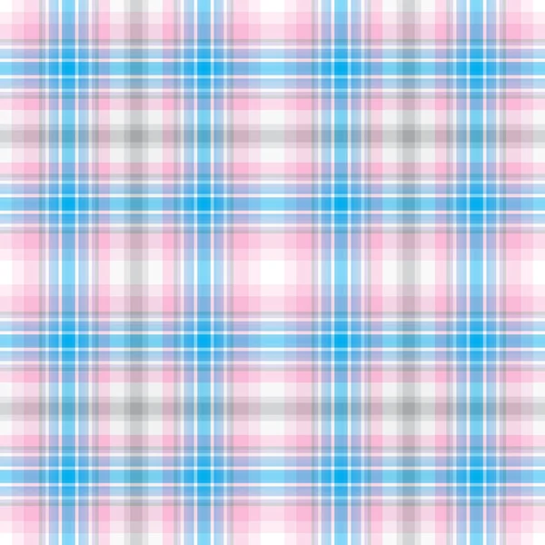 无缝抽象五颜六色格子粉红灰色蓝色白色图案 Eps — 图库矢量图片