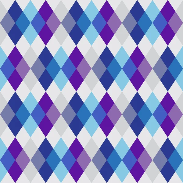 Seamless Geometric Pattern Transparent Blue Gray Purple Rhombuses Vector Eps — Stock Vector