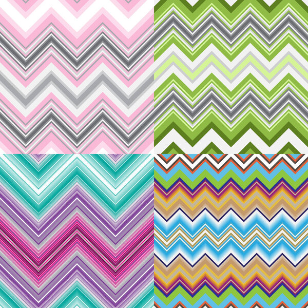 Set abstract striped seamless patterns 