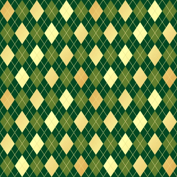 Безшовний Геометричний Візерунок Wiith Градієнт Золотистий Зелений Ромби Вектор Eps Векторна Графіка