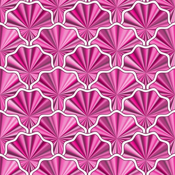 Nahtloses Muster mit leuchtend rosa Blüten. — Stockvektor