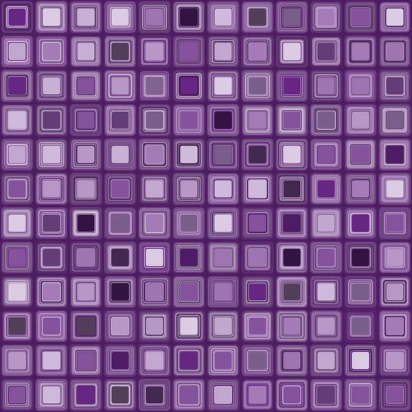 Patrón sin costuras o f cuadrados púrpura con esquinas redondeadas — Vector de stock
